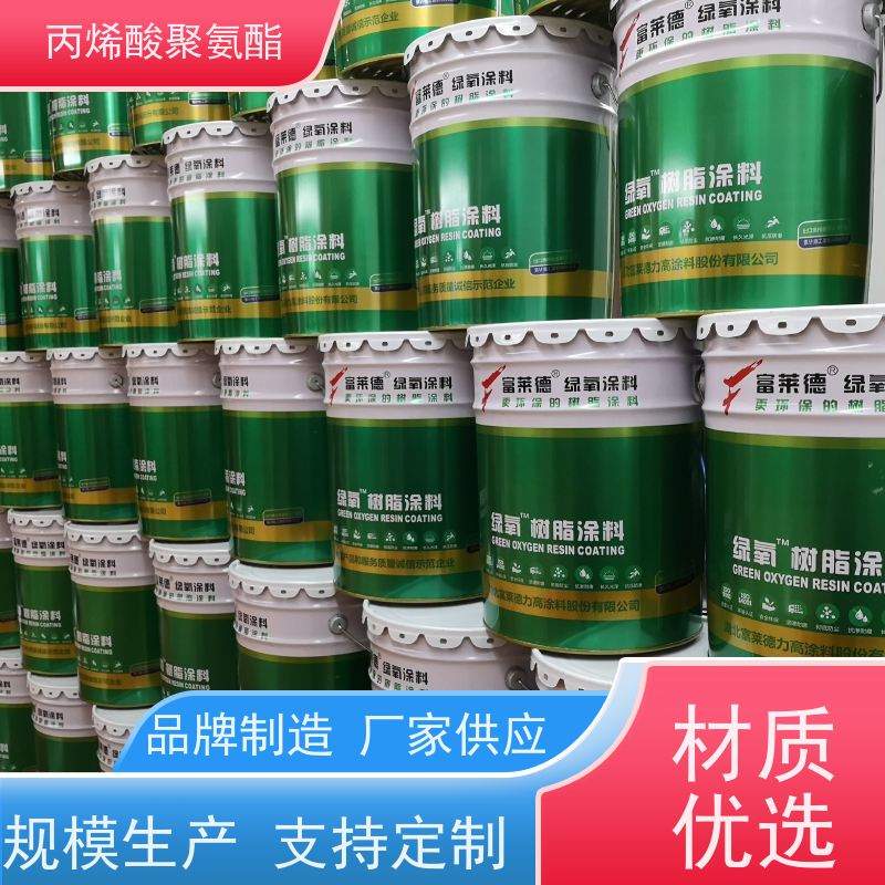 防腐丙烯酸聚氨酯面漆 漆膜坚韧 耐寒耐热 楼房改造加固适用 富莱德