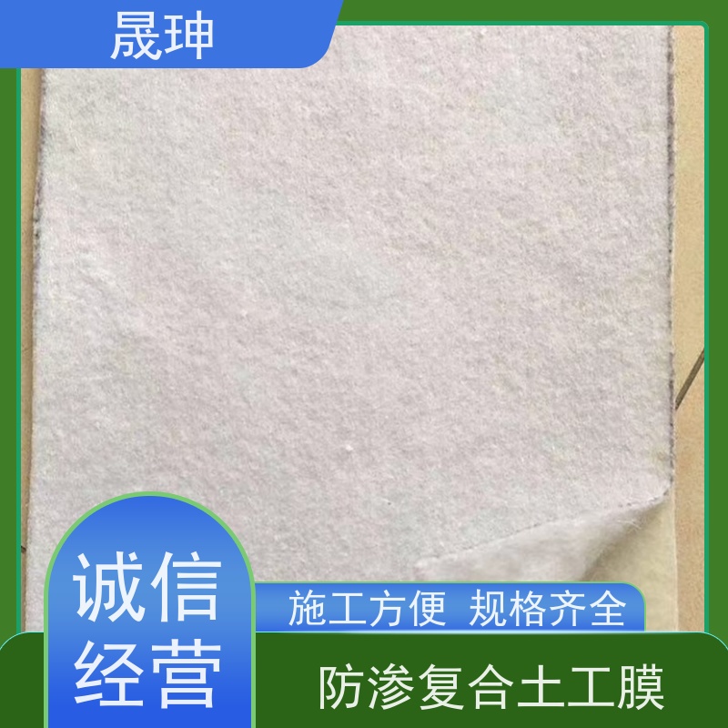 晟珅 复合土工膜 河道一布一膜 耐腐蚀性强 施工方便 规格可定制