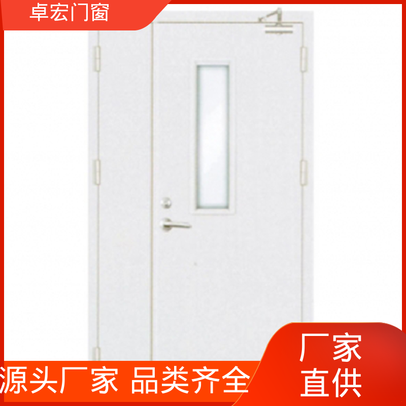 卓宏门窗304不锈钢丙级木质防火门隔音降噪消防通道门厂家供应