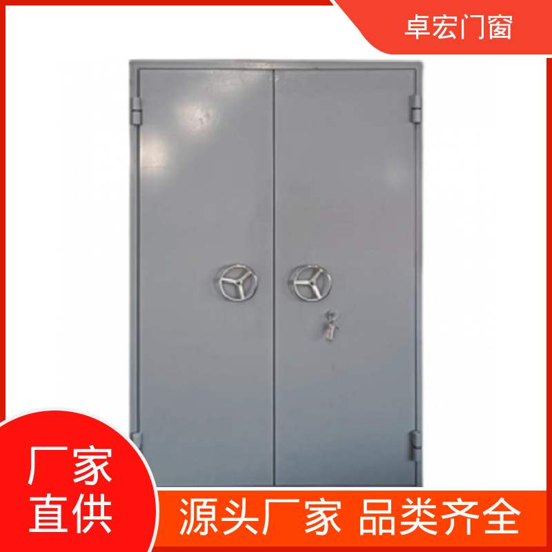 卓宏门窗公共场所防火双开门安全通道厂家供应