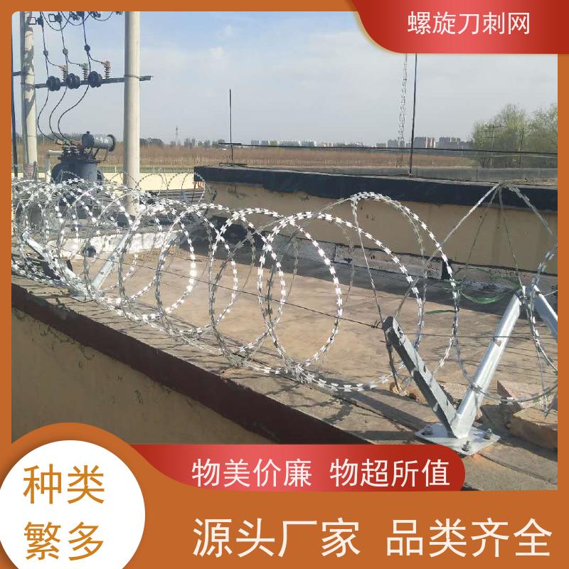 围墙防爬刺120g刀片刺网高锌刺丝滚笼防腐性能好