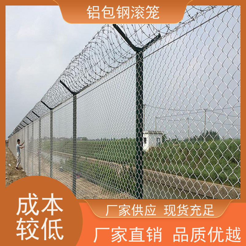 铝包钢编织网分界线防攀爬网新型机场围网使用场地广泛