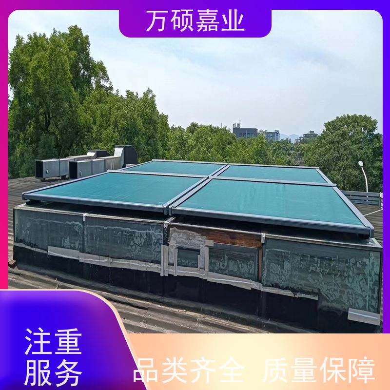 智能玻璃阳光房电动天幕蓬遮阳顶帘棚伸缩隔热防晒铝合金天幕