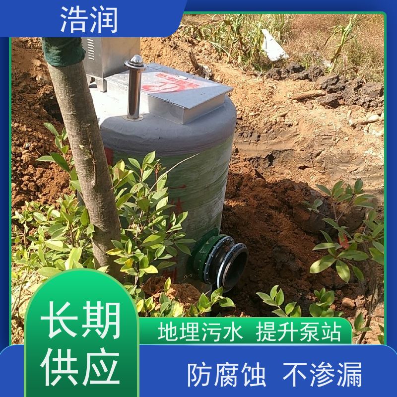 浩润 污水提升一体化预制泵站 水利站排水防涝输送设备 诚信经营