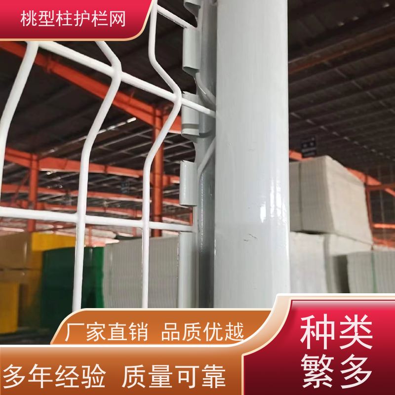 桃型柱道路护栏德瑞克斯隔离栅防锈圈地三角折弯围栏网