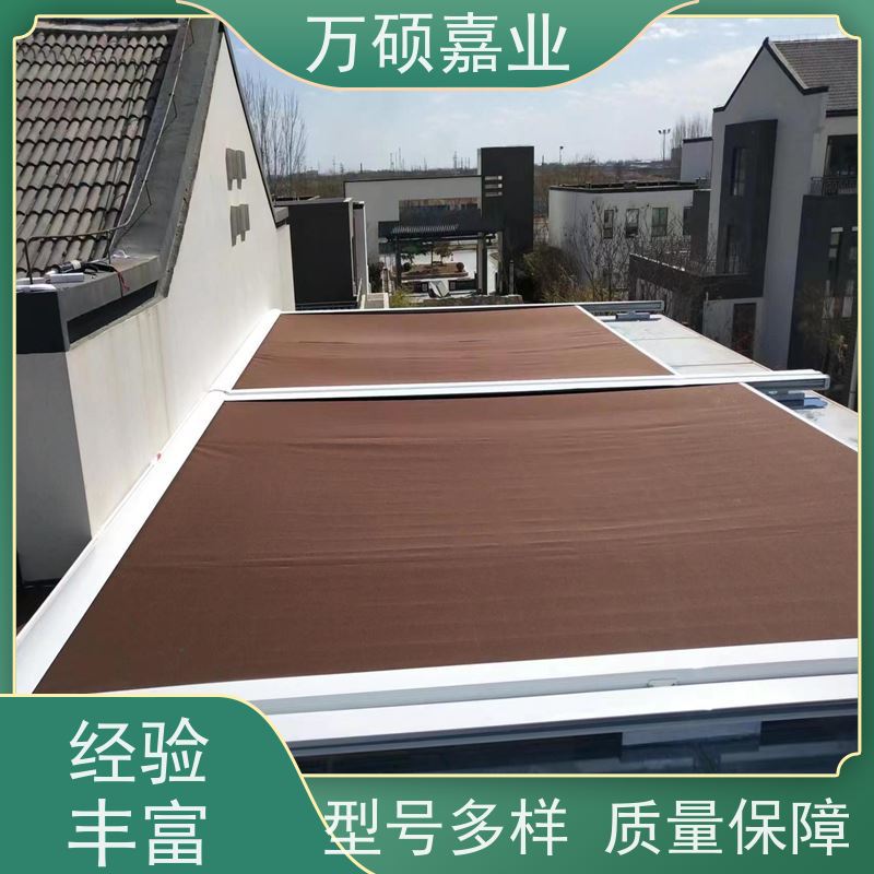 展厅 玻璃房 顶棚防晒隔热天棚帘 室外电动天幕蓬