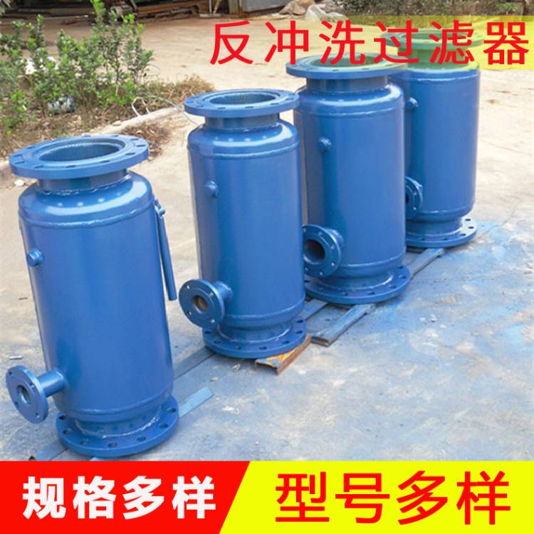 直通式反冲洗过滤器 快速除污器 大口径过滤器