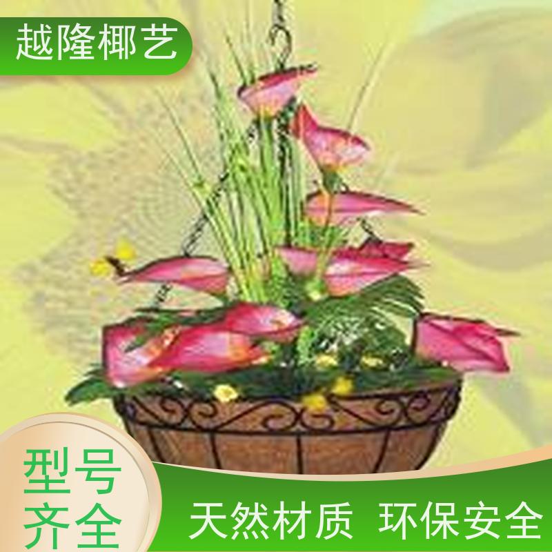 越隆椰艺 多肉垂钓花篮 椰棕长篮 高档绿化装饰 货源充足