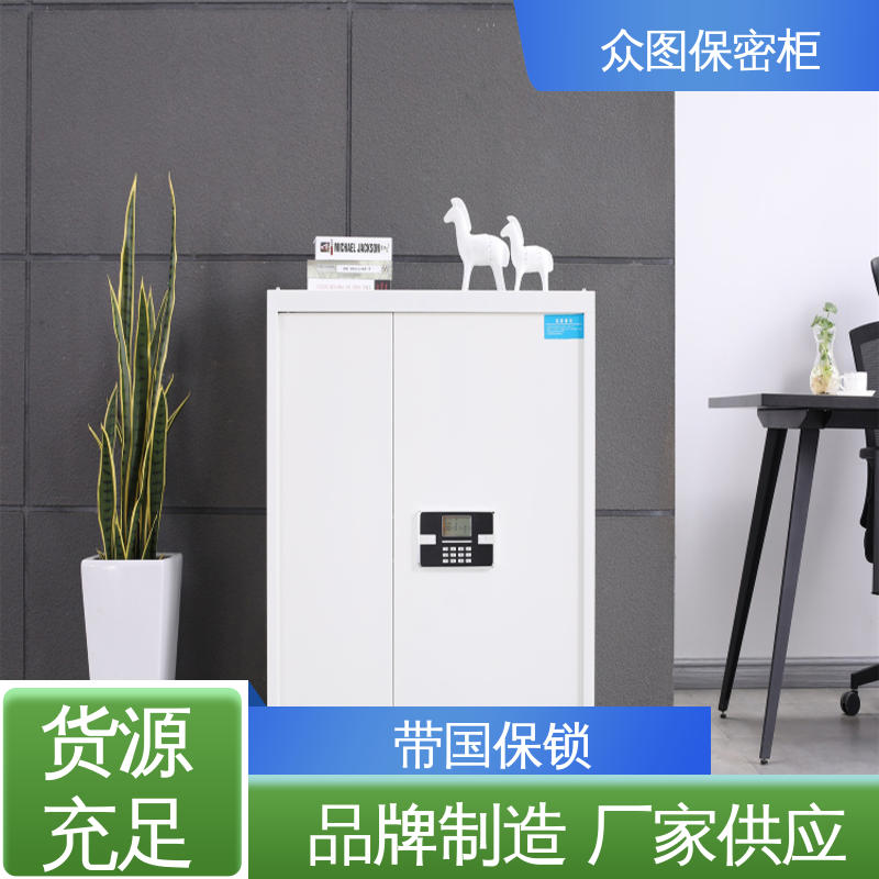 钢制文件柜众图 灰白或纯白可选 保密柜文件柜 国保锁财务档案柜 通双节带斗ZHS-B01办公用