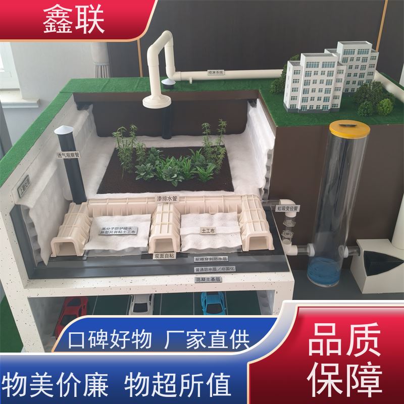 鑫联 15mm高板布一体疏水板 车库顶板虹吸排水系统 施工指导 可定制