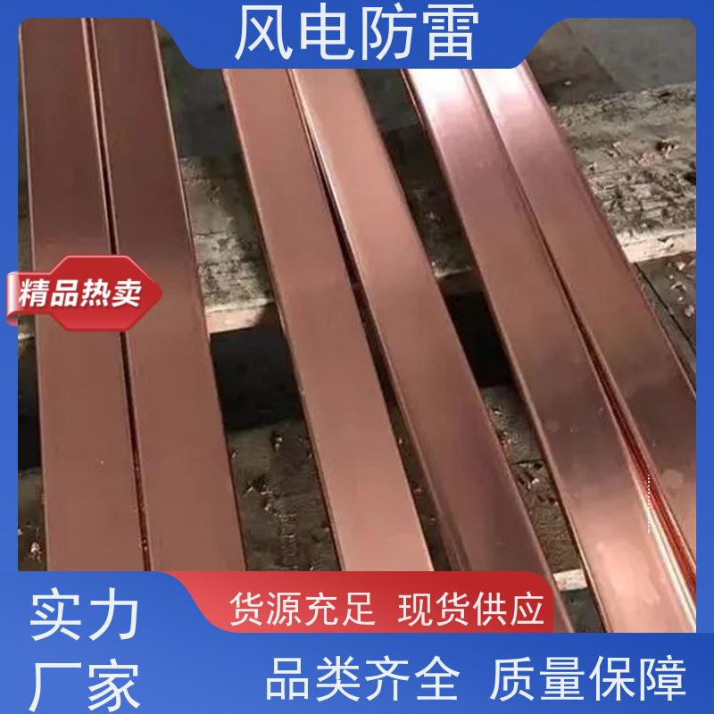 风电防雷 支持定做 延长使用寿命 非 金 属石 墨选材 40*4mm镀铜扁钢