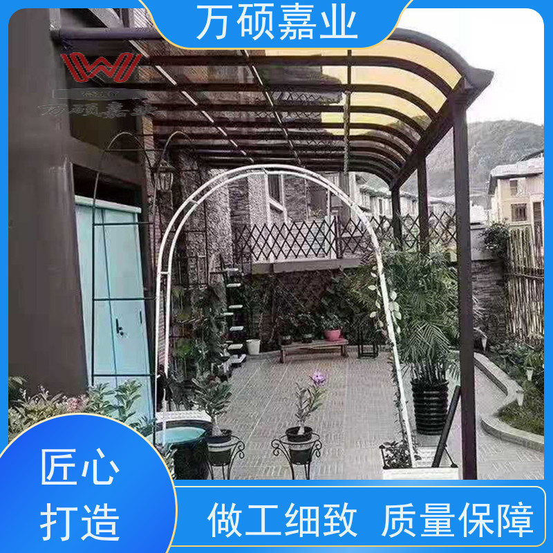 停车棚厂家批发定制户外固定遮阳棚安装庭院铝合金遮阳篷定