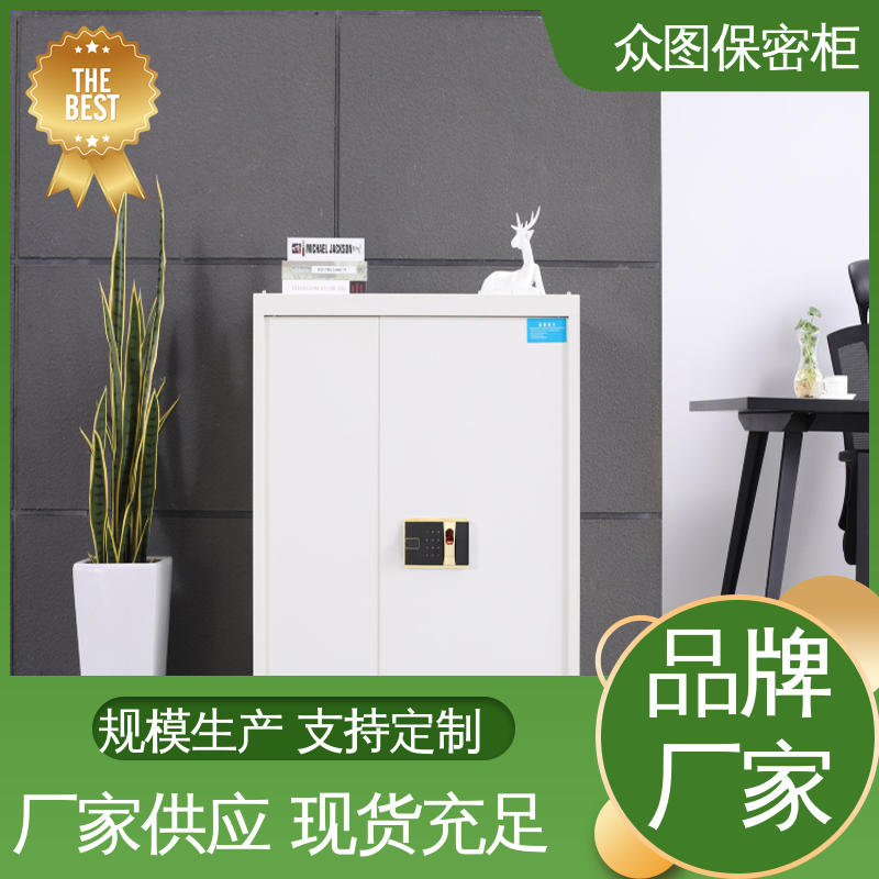 钢制文件柜众图 通双节带斗 包送货上门 保密柜文件柜 指纹密码柜ZHS-B01办公用