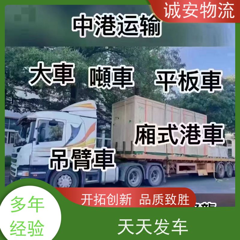 诚安物流40尺自备柜东莞到广州一般贸易买单报关半天到