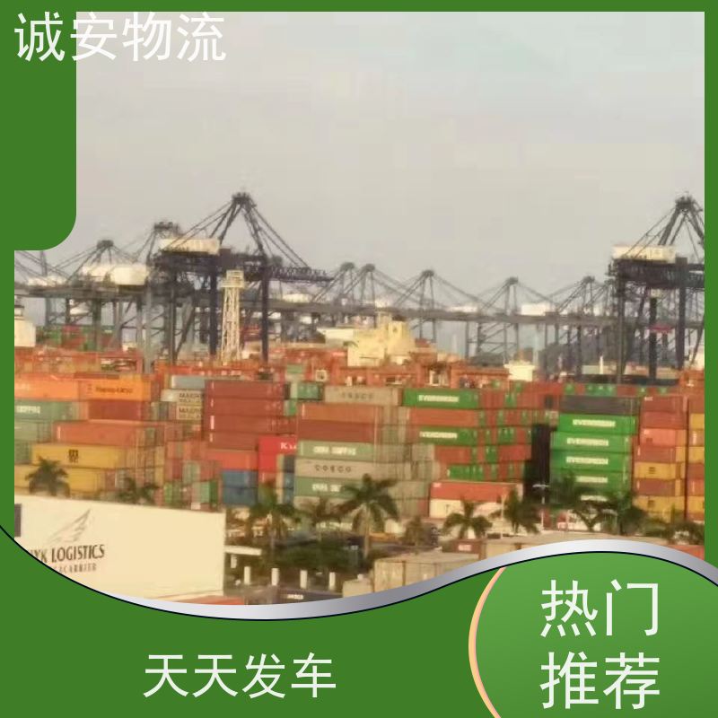 诚安物流40尺自备柜阳江到东莞商检随时发车