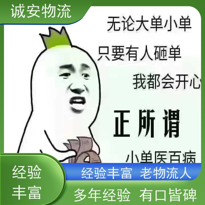 诚安物流箱式货车进保税仓报关效率好随时发车