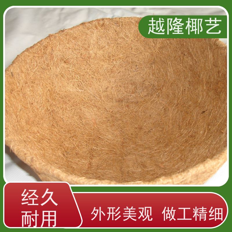 越隆椰艺 铁艺花盆 椰棕吊篮 吸水能力强 长期供应