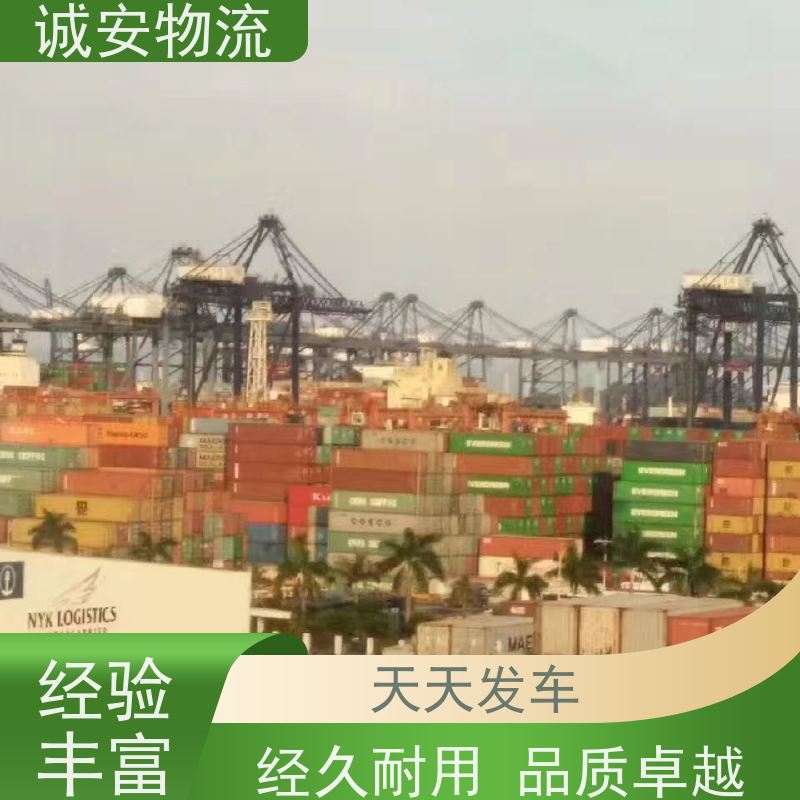 诚安物流45尺自备柜世界各地原产地证办理陆运送货到门一天到