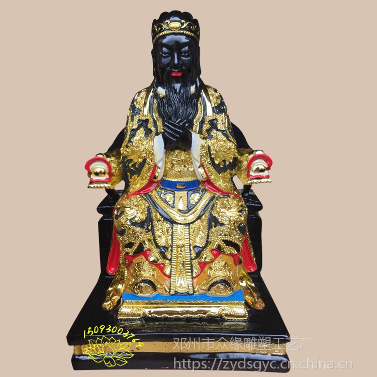 寺庙神像摆件 十殿阎君 阎罗 阎王爷 小鬼判官彩绘神像 牛头马面塑像价格