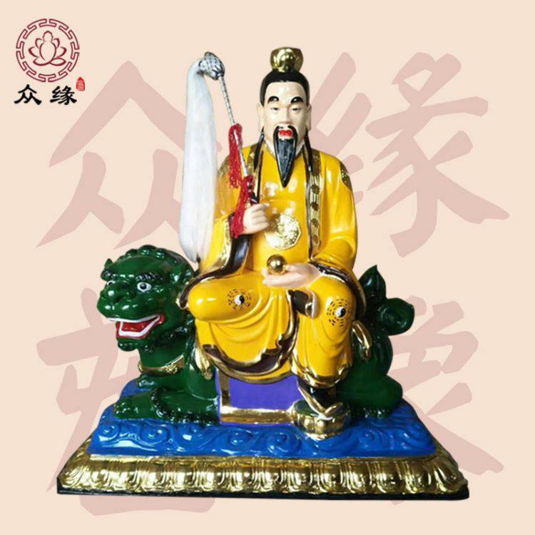 彩绘雕塑太乙救苦天尊树脂雕刻东极青华大帝神像道观摆件雕刻