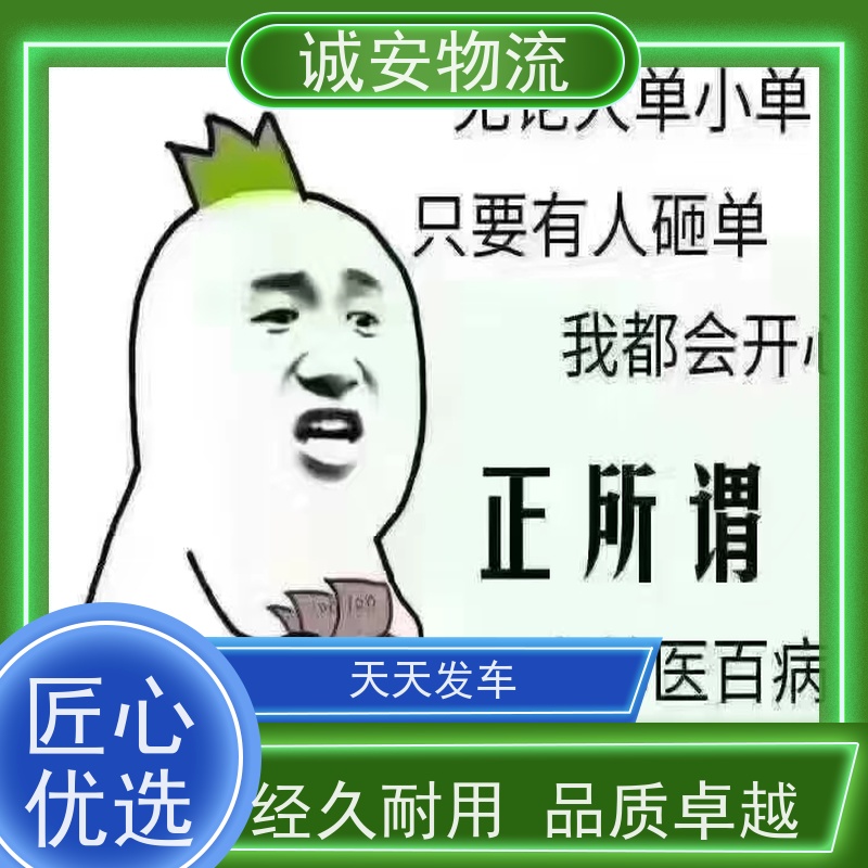 诚安物流3吨车阳江到东莞一般贸易买单报关半天到