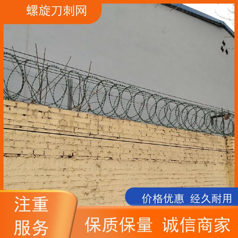 蛇腹型刀刺网小区学校防盗网高锌刺丝滚笼颜色