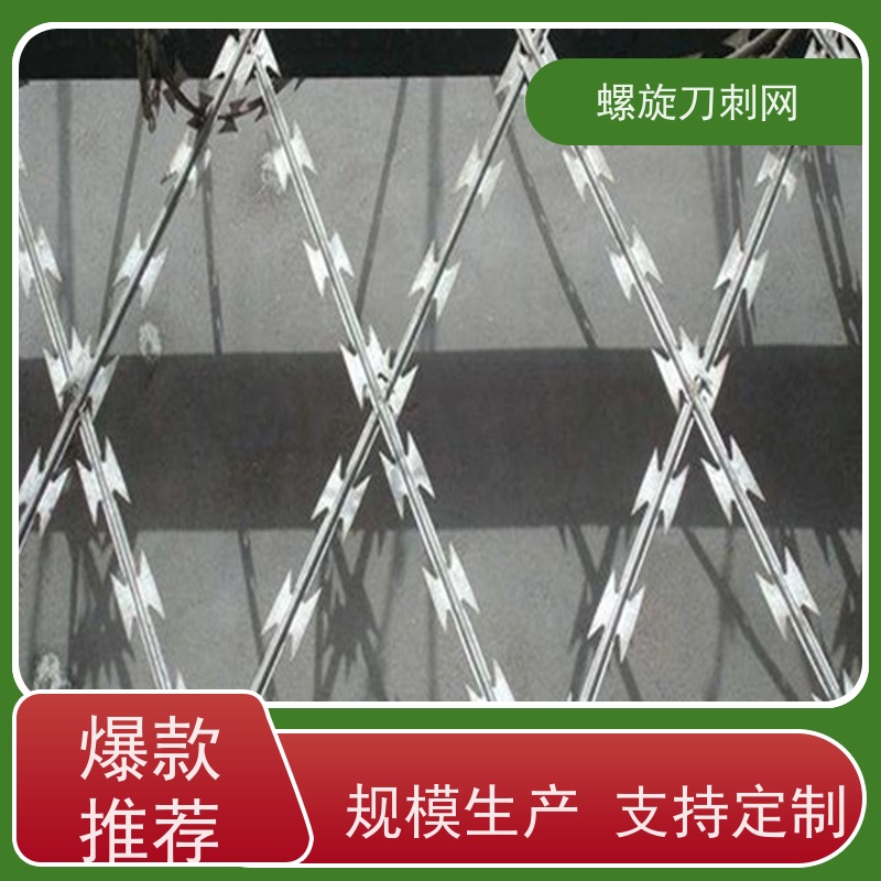 围墙防爬刺防攀爬铁蒺藜刀片刺绳热镀锌刺丝滚笼颜色