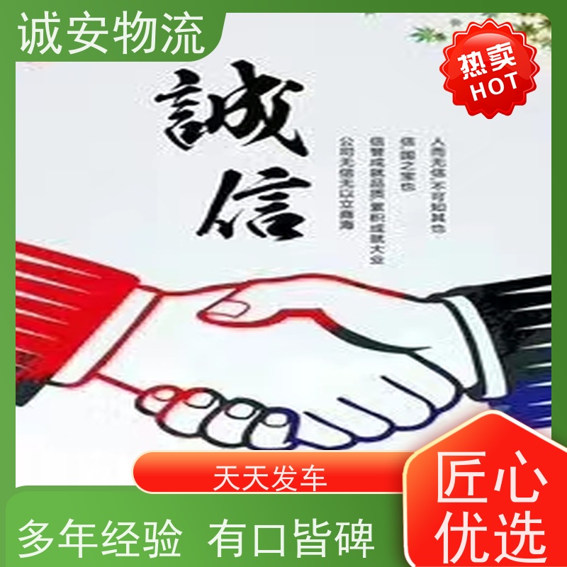 诚安物流40尺自备柜河源到香港陆运送货到门半天到