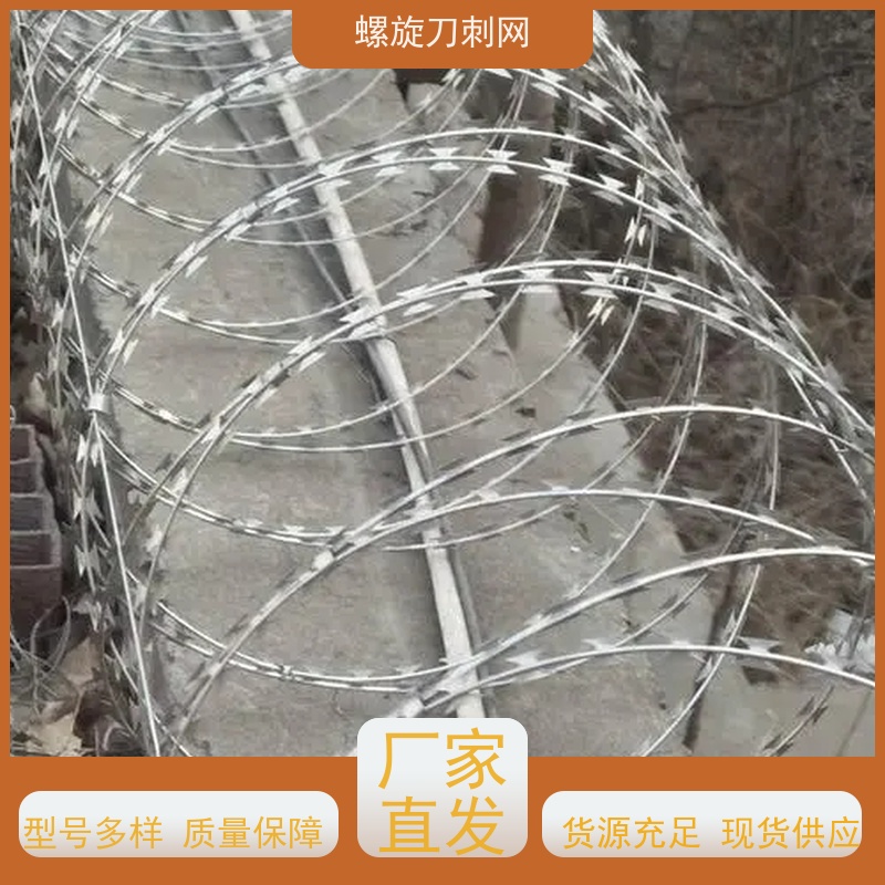 不锈钢滚笼防锈防护网刀刺网片围墙防爬拉力刮刀防盗网安装