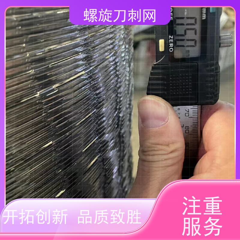 防护网带刺铁丝滚笼275g刀刺网304不锈钢刀片刺绳颜色