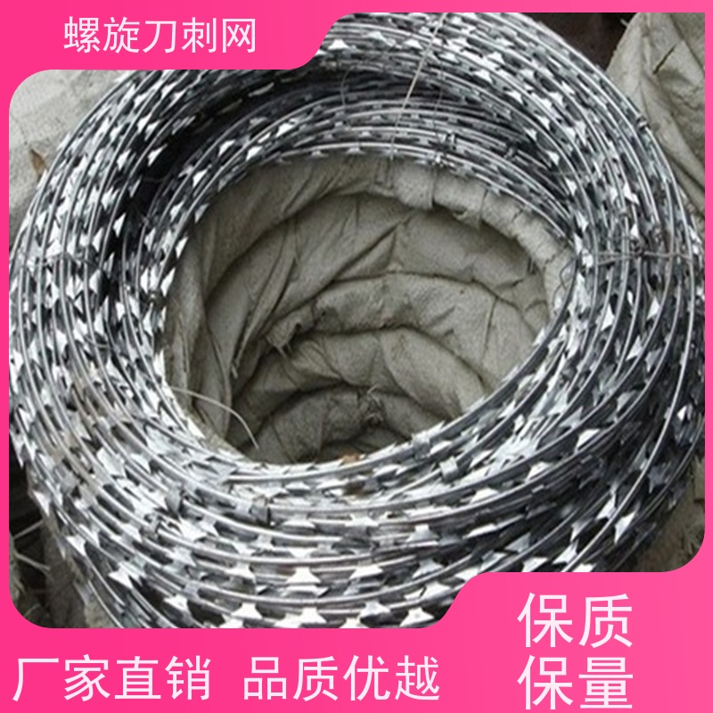 热镀锌不锈钢刀片刺绳防攀爬铁蒺藜高锌刺丝滚笼颜色