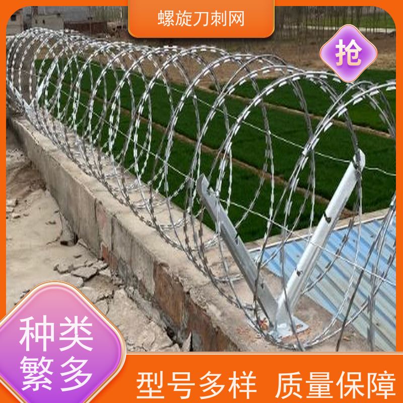 防护网带刺铁丝滚笼斧行型刀片防爬网围墙刀刺网安装