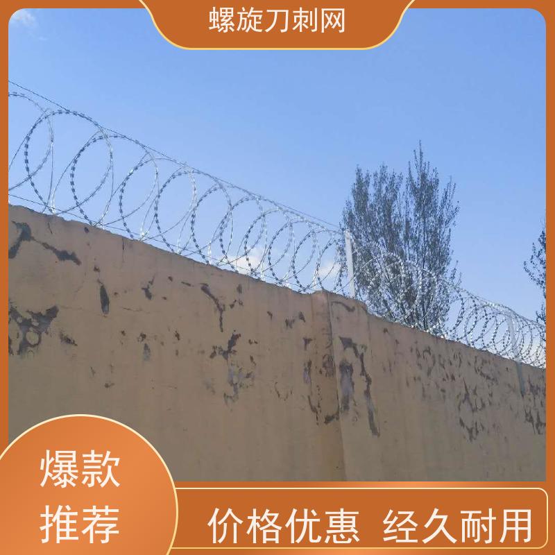 学校围墙防盗防爬刺网防攀爬铁蒺藜高锌刺丝滚笼材质