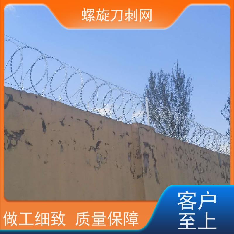 镀锌防攀爬滚刀刺高锌刀片刺网围墙防爬防盗带刺铁丝网铁蒺藜材质