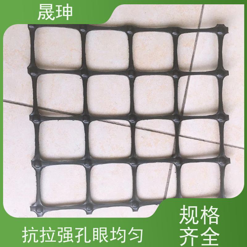 晟珅 双向塑料拉伸土工格栅 抗拉强孔眼均匀 品质可信