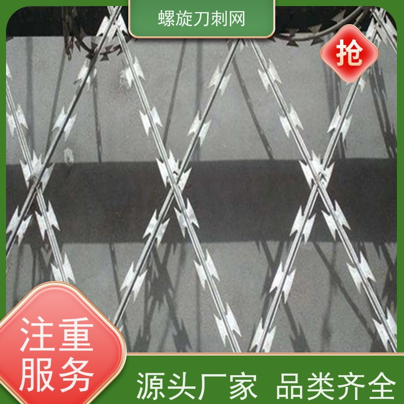 蛇腹型刀刺网小区学校防盗网高锌刺丝滚笼材质