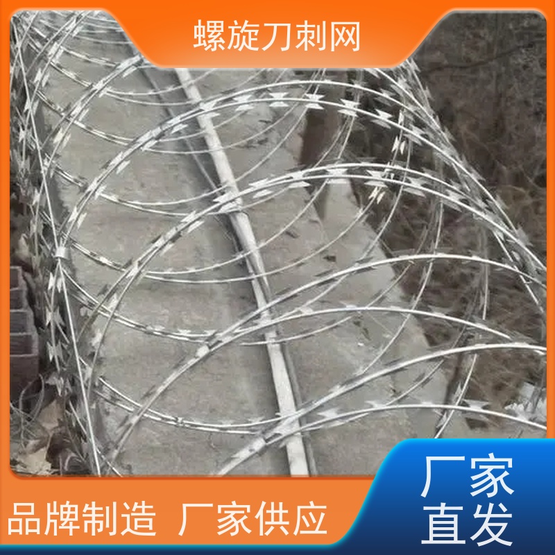 围墙防爬刺275g刀刺网刀片刺绳热镀锌刺丝滚笼安装
