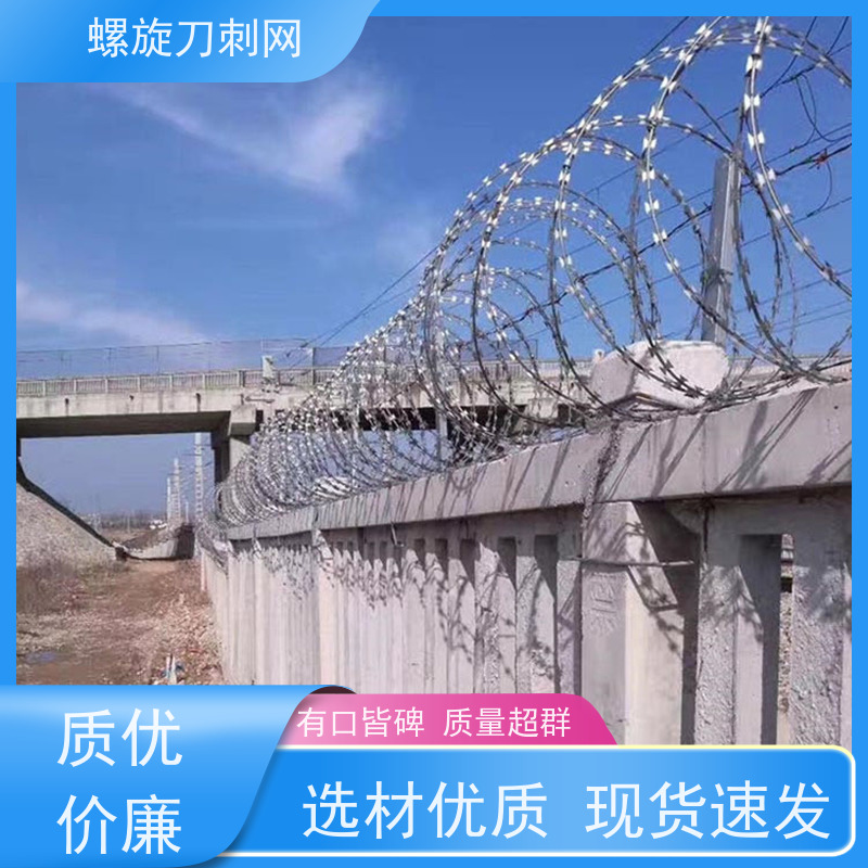 防护网带刺铁丝滚笼镀锌刀刺网围墙防爬拉力刮刀防盗网颜色