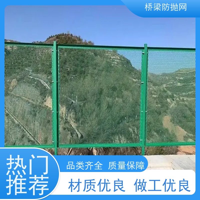 桥梁防护网高架桥围栏网钢板防眩网浸塑防抛网