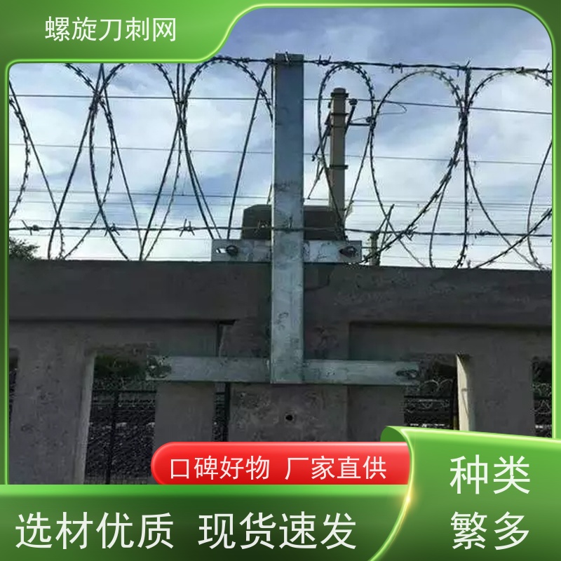 围墙滚刀刺小区学校防盗网蛇蝮式刺丝滚笼刺网颜色