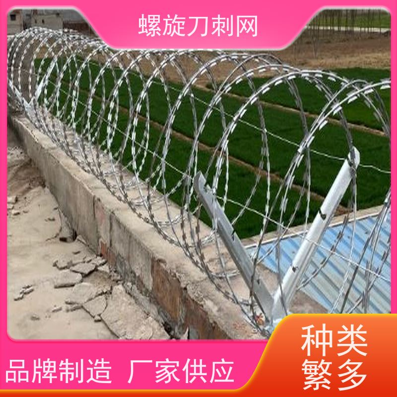防护网带刺铁丝滚笼刀刺网片304不锈钢刀片刺绳材质