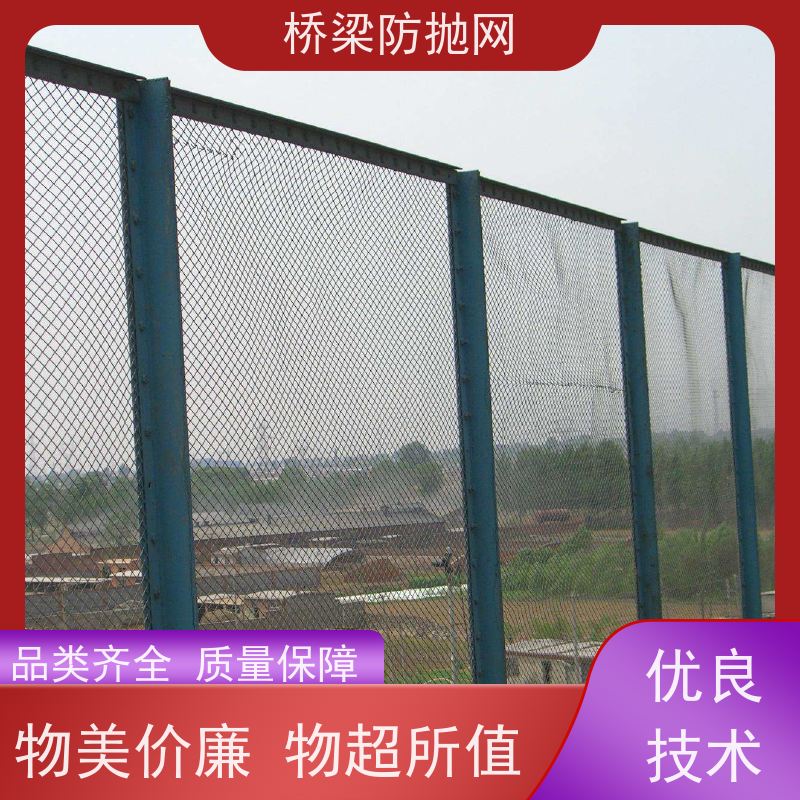 桥梁防护网公跨铁隔离栅人行天桥防落物网高速防眩网