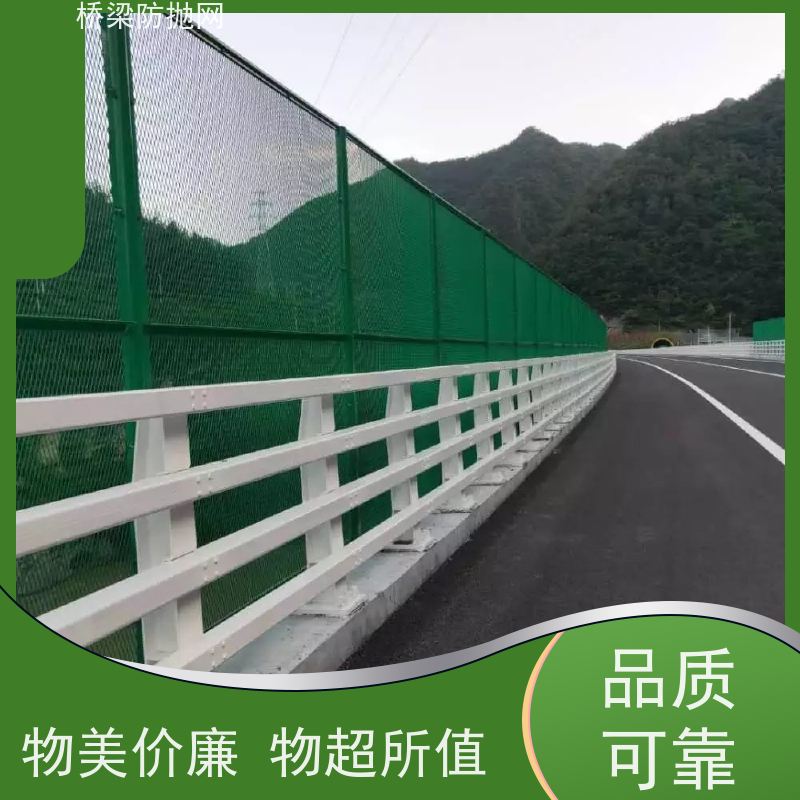 桥梁防眩网高速中间钢板网人行天桥防落物网浸塑防抛网