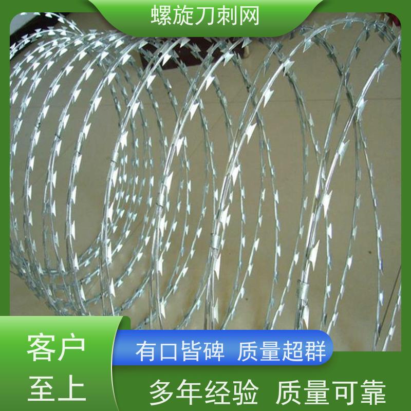 防护网带刺铁丝滚笼镀锌刀刺网刀片刺丝颜色