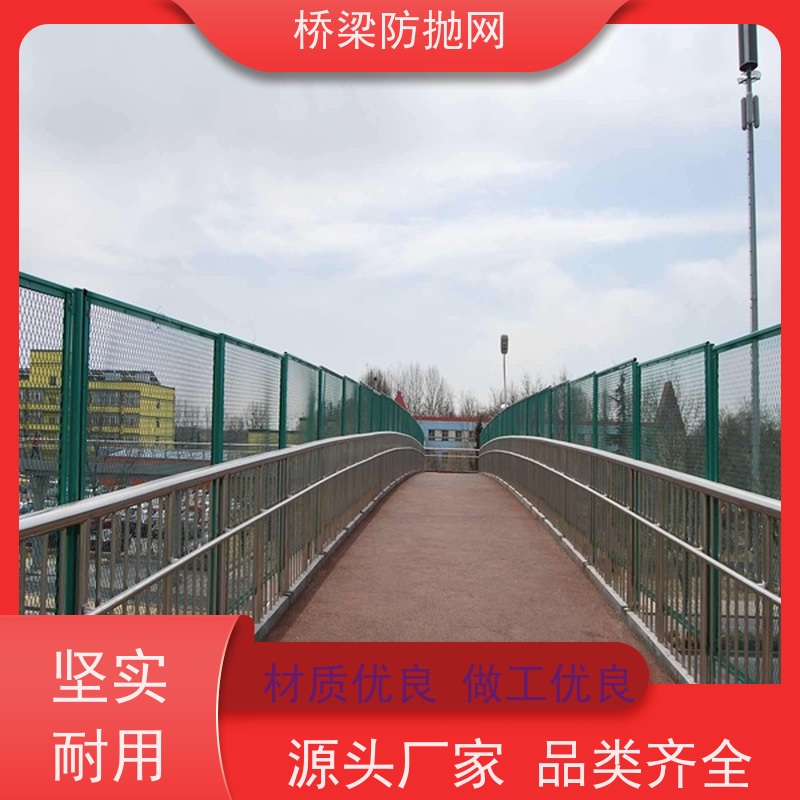 桥梁防护网高速中间防眩网人行天桥防落物网浸塑防抛网