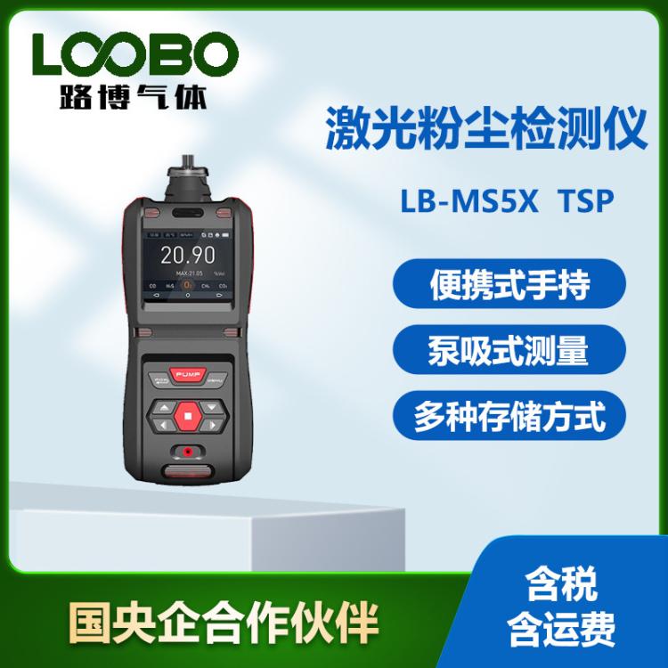 便携式激光粉尘TSP气体分析仪LB-MS5X泵吸式激光 粉尘检测仪