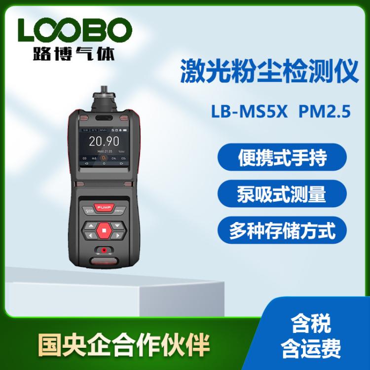 泵吸式气体分析仪LB-MS5X PM2.5颗粒物浓度分析仪激光粉尘检测仪