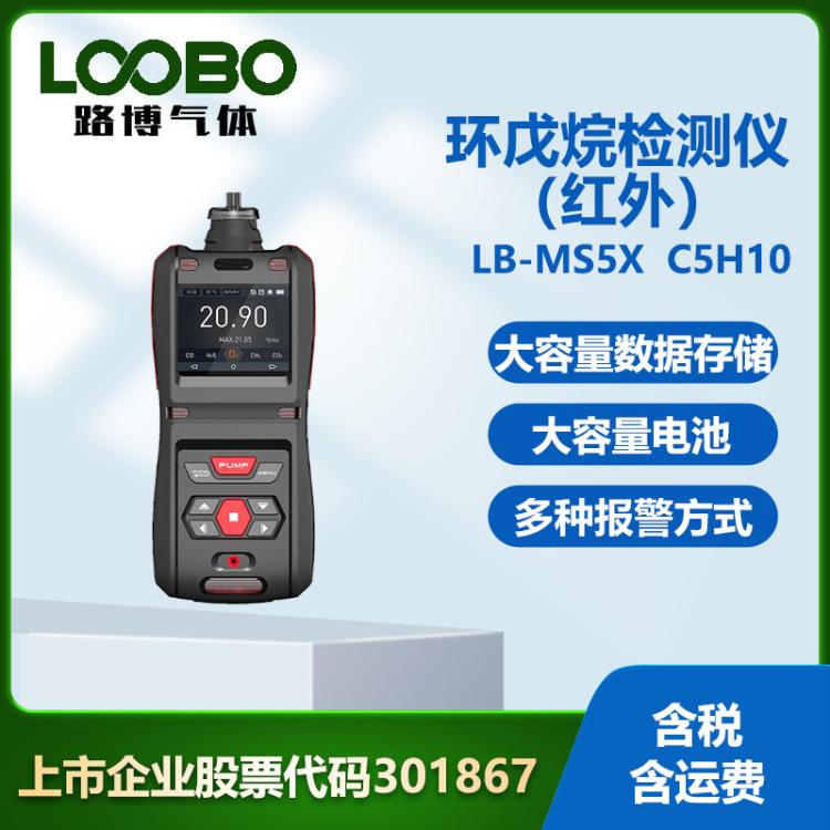便携式环戊烷检测仪（红外） 高精度手持防爆式C5H10含量检测仪