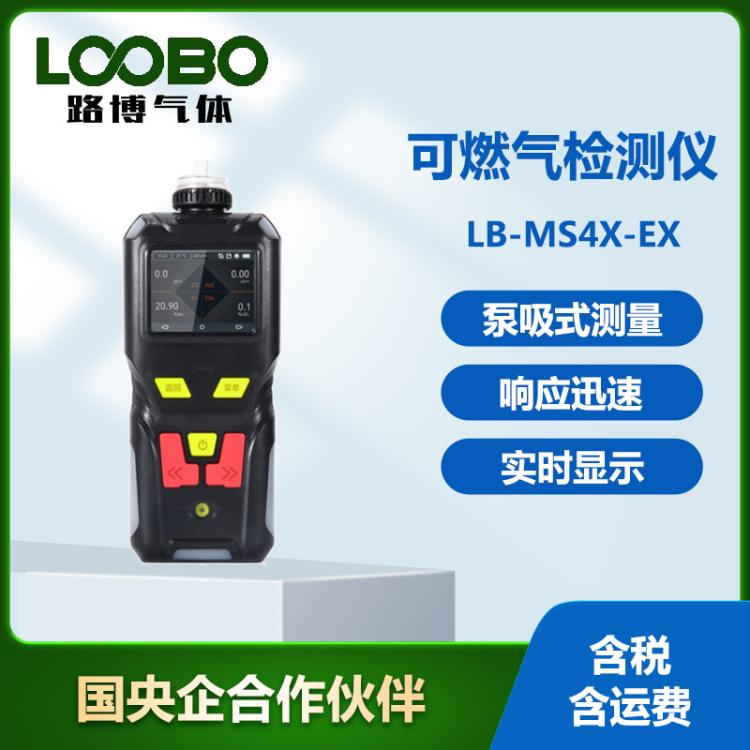 可燃气体检测仪精准快速手持式四合一可燃气测定仪