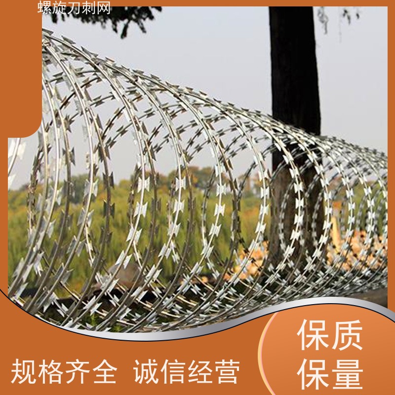 镀锌防攀爬滚刀刺小区学校防盗网刀片刺丝颜色